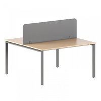 Стол письменный двухместный с перегородкой  2-14