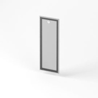 Дверь стеклянная в алюминиевой рамке О-ФС-1055