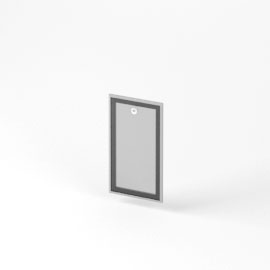 Дверь стеклянная в алюминиевой рамке О-ФС-705